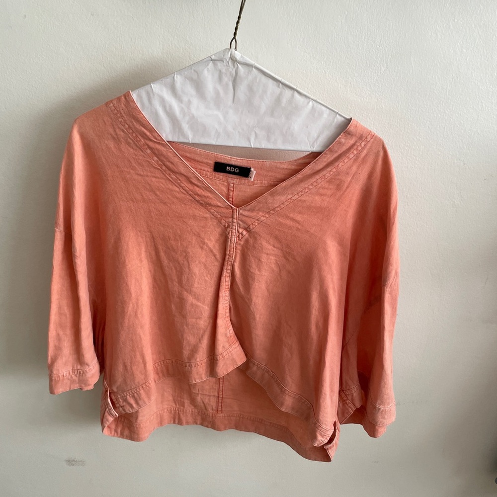 Orange boho top